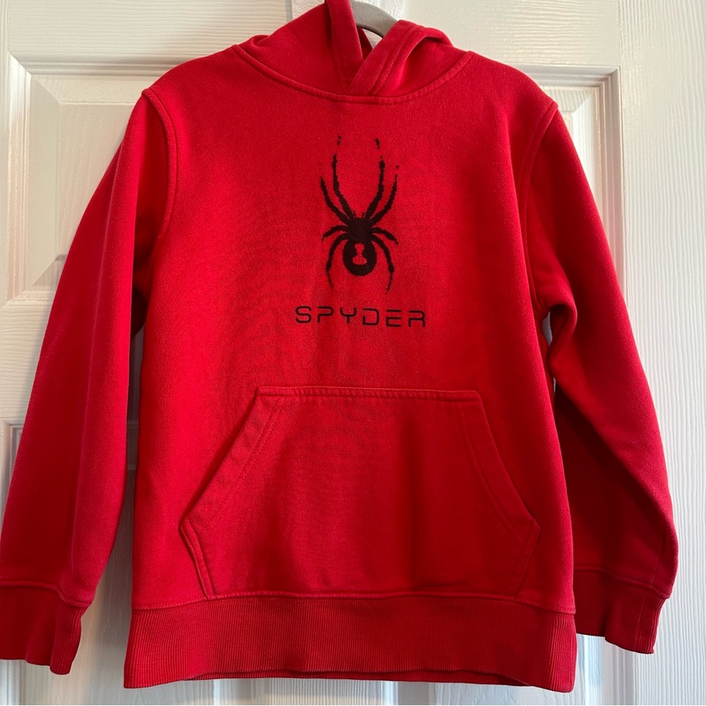 Boys Spider Red Hoodie